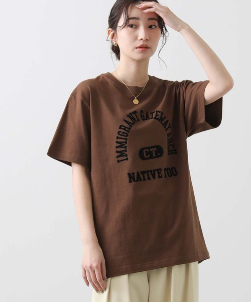 tシャツ ＩＭＭＩＧＲフロッキーＴ レディース