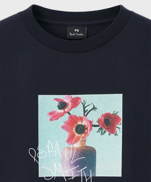 【すぐ届く】Paul Smith アートフラワープリント Tシャツ PS Paul Smith tシャツ ウィメンズ アート フラワー 半袖Tシャツ