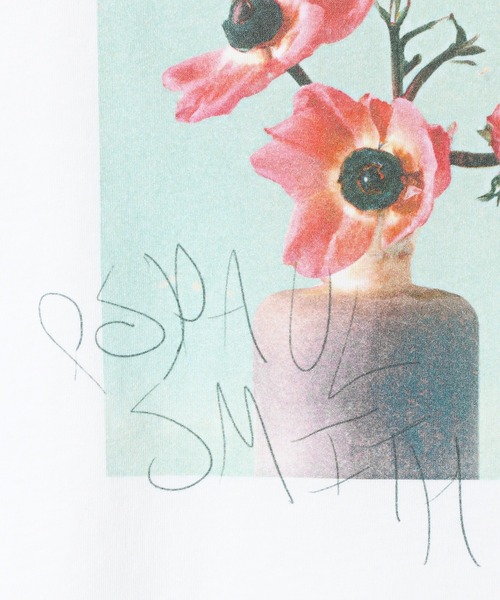 【すぐ届く】Paul Smith アートフラワープリント Tシャツ PS Paul Smith tシャツ ウィメンズ アート フラワー 半袖Tシャツ