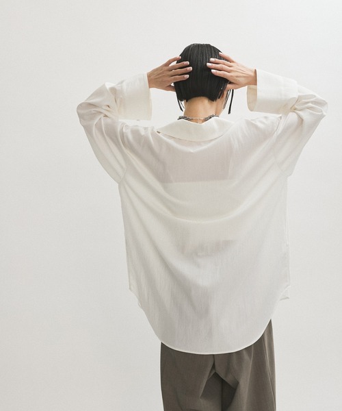 ブラウス シャツ 「サステナブル」オックスボザムシャツ レディース ADAM ET ROPE' ブラウス シャツ 「サステナブル」オックスボザム