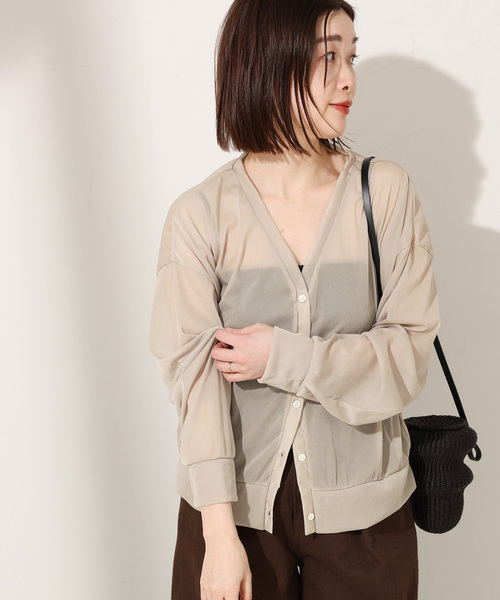 journal standard L'essage カーディガン 「追加2」オーガンジー