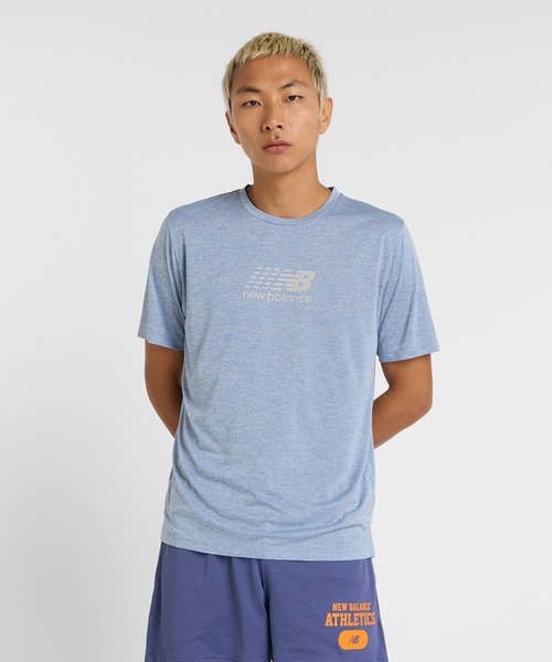 NEW BALANCE M S.O グラフィックショートスリーブ TRY 国内発送 New Balance tシャツ Athletics ランニンググラフィックショート