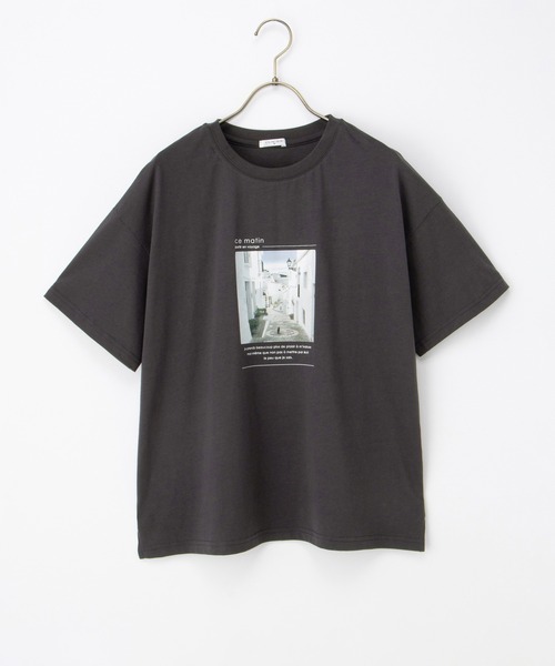 tシャツ フォトプリントTシャツ レディース Honeys tシャツ 「UVカット」フォトプリントTシャツ