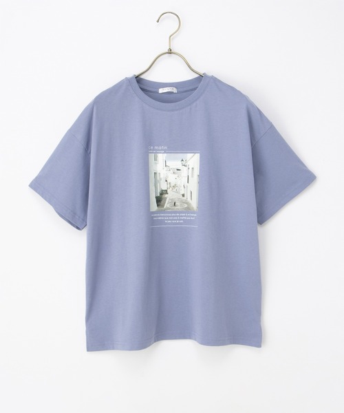 tシャツ フォトプリントTシャツ レディース Honeys tシャツ 「UVカット」フォトプリントTシャツ