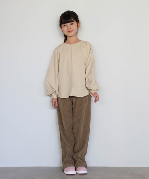 パンツ セルフカットプリーツパンツ キッズ 子供服 男の子 女の子 | Bonjour Sagan | 19