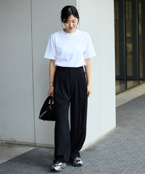 IENA ATON エイトン 別注 OVER SIZE TEE Tシャツ ATON/エイトン 別注 FRESCA SINGLE JERSEY Tシャツ（Tシャツ