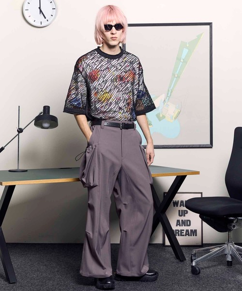 MAISON SPECIAL tシャツ 「UNISEX」Prime-Over Random Mesh Crew