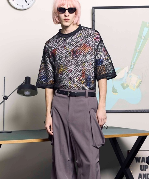 MAISON SPECIAL tシャツ 「UNISEX」Prime-Over Random Mesh Crew
