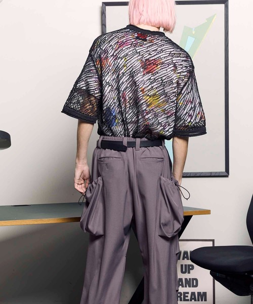 MAISON SPECIAL tシャツ 「UNISEX」Prime-Over Random Mesh Crew