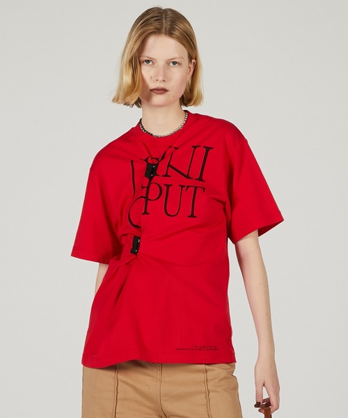 【大幅値下げ】PRANK PROJECT KIMHEKIM アイレットTシャツ PRANK PROJECT tシャツ ツイストロゴトップ / Twisted Logo Top
