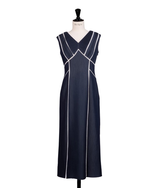 ワンピース Meurice Pleated Lace Dress herlipto Fubail / Meurice Pleated Lace Dress