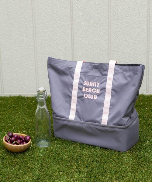 ピクニックバッグ ☆ジュートバッグ ピクニックバッグ・ピンクとターコイズのセット