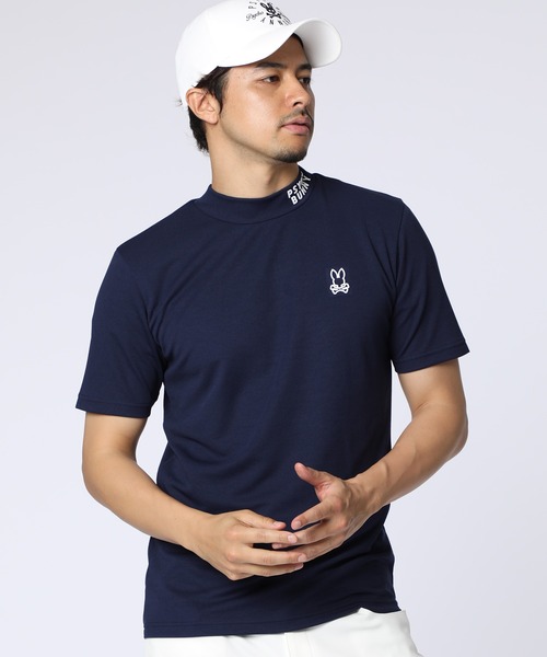 Psycho Bunny 半袖モックネック モックネック半袖（Psycho Bunny／メンズ半袖Tシャツ