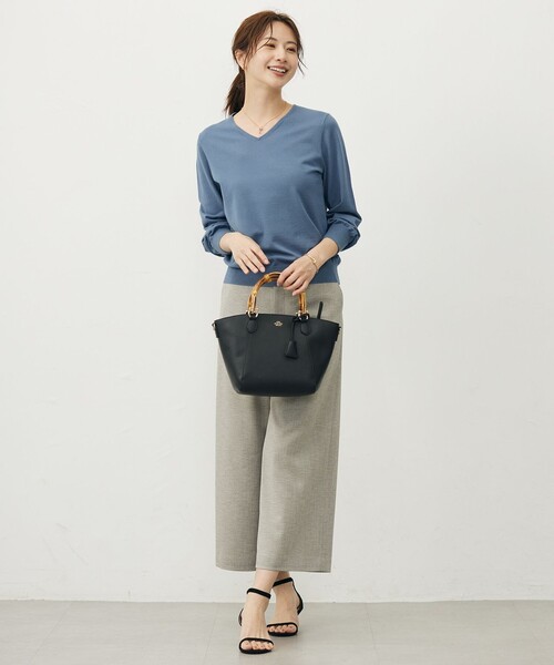J.PRESS（J.プレス） パンツ Shineシャンブレーツイル クロップド