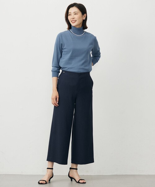 J.PRESS（J.プレス） パンツ Shineシャンブレーツイル クロップド