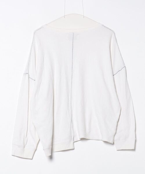 STUDIOUS ベージュ 長袖Tシャツ フリーサイズ STUDIOUS 「STUDIOUS」 長袖Tシャツ 2 ホワイト メンズ