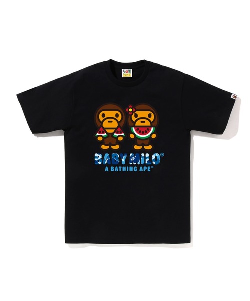 a♡！！A BATHING APE ブラック Tシャツ L A BATHING APE® ロゴ Tシャツ | ブラック | FARFETCH JP