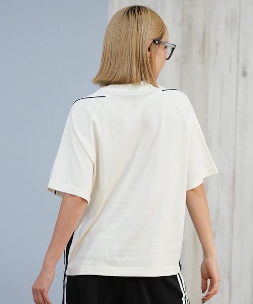 入手困難☆アディダス Lサイズ 半袖 Tシャツ テリー 3ストライプス 白 adidas（アディダス） tシャツ W STADIUM Tシャツ スリーストライプス