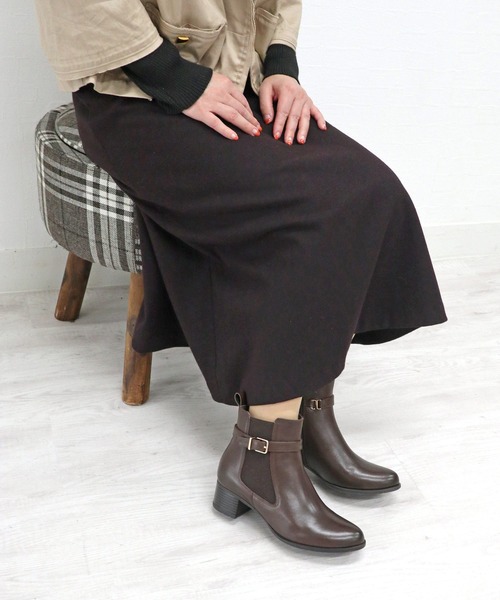 MODE KAORI（モードカオリ） ブーツ ベルト付き2WAYサイドゴアブーツ