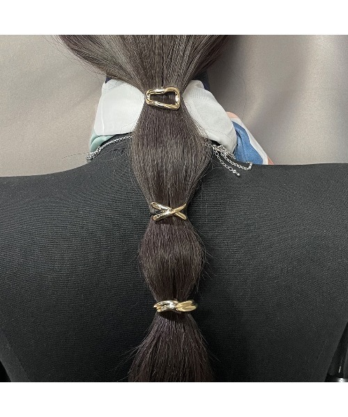 ヘアアクセサリー SK ペアネックレス（ペアセット）ステンレススチール キュービック