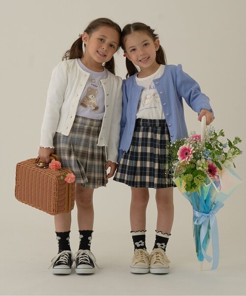 スカート アソートチェック・ランダムプリーツスカート(インパン付き