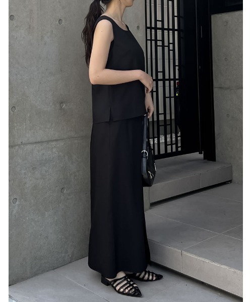 「Re:EDIT」 ロングスカート LARGE ベージュ レディース_画像2