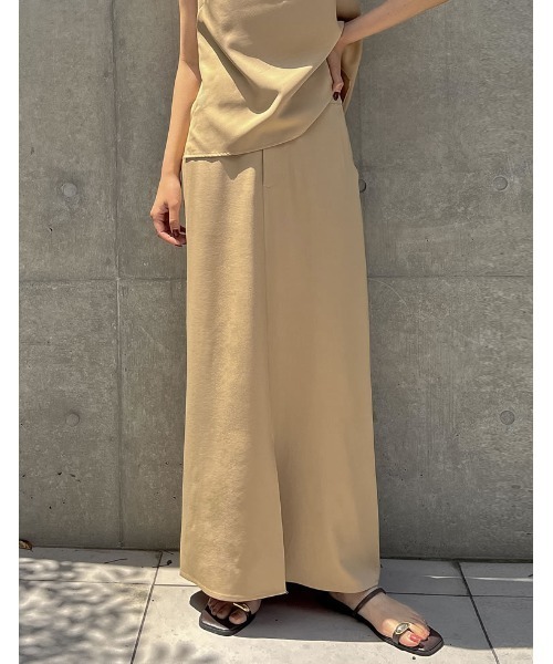 「Re:EDIT」 ロングスカート LARGE ベージュ レディース_画像8