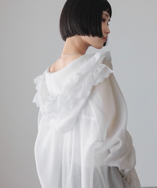 LOWRYS FARM（ローリーズファーム） ブラウス シャツ フリルフード