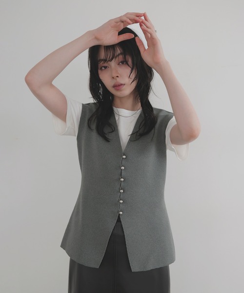 ラビット❤︎ベスト 楽天市場】バイ ラビット(by LOVEiT)レイヤード風ベスト