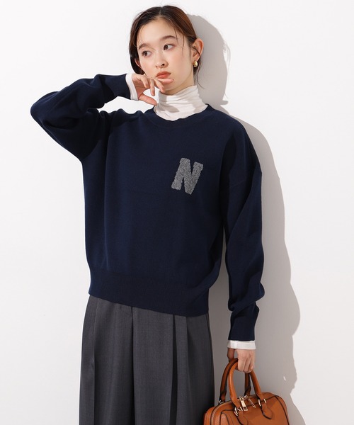 ニット セーター 「一部店舗限定」ロゴニット レディース MOUSSY ニット セーター 「ZOZO・一部店舗限定」MOUSSY LOGO