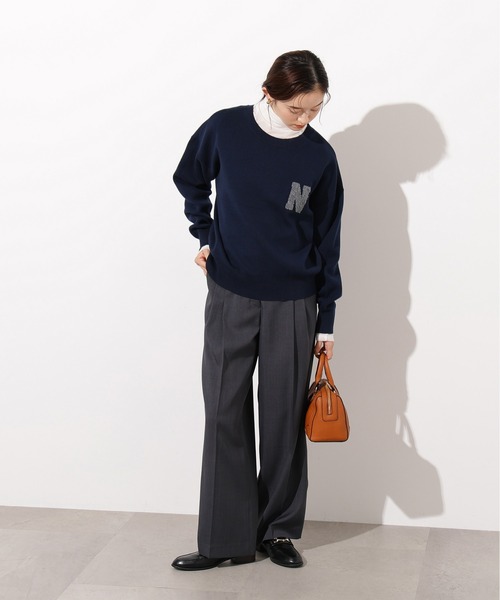 売れ筋商品|||イングリッシュファクトリー ニット&セーター アウター レディース Women's Cozy Round neck Sweater Dark blue Amazon.com: English Factory Women's Cozy Round Neck Sweater