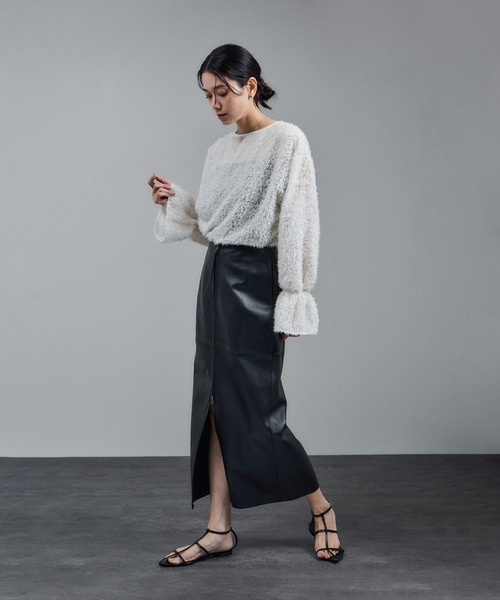 【オフホワイト（15）】【WEB限定】2WAYレイユールジャガードブラウス サロン アダム エ ロペ SALON adam et rope' 【WEB限定】2WAYレイ