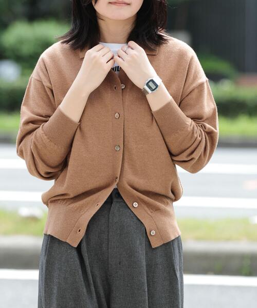 エカル（EKAL）/ウールハイゲージニットカーディガン EKAL（エカル） カーディガン ウールハイゲージニットカーディガン