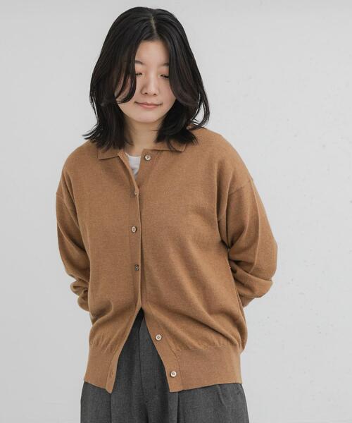 エカル（EKAL）/ウールハイゲージニットカーディガン EKAL（エカル） カーディガン ウールハイゲージニットカーディガン