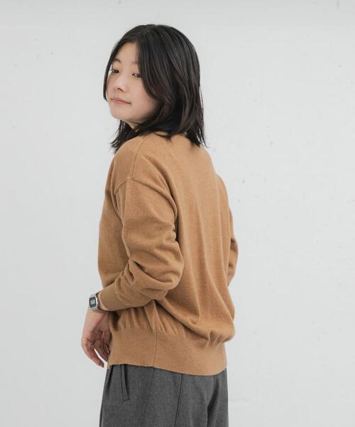 EKAL（エカル） カーディガン ウールハイゲージニットカーディガン