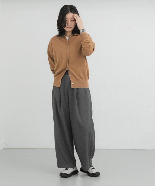 EKAL（エカル） カーディガン ウールハイゲージニットカーディガン