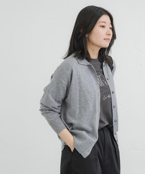 EKAL（エカル） カーディガン ウールハイゲージニットカーディガン