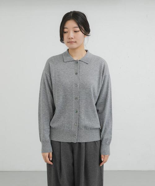 EKAL（エカル） カーディガン ウールハイゲージニットカーディガン