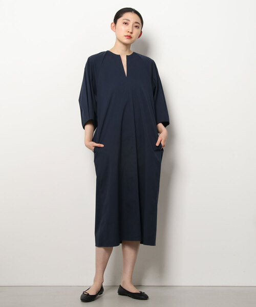 TICCA（ティッカ） 7分袖ワンピース ONE SIZE ネイビー レディース