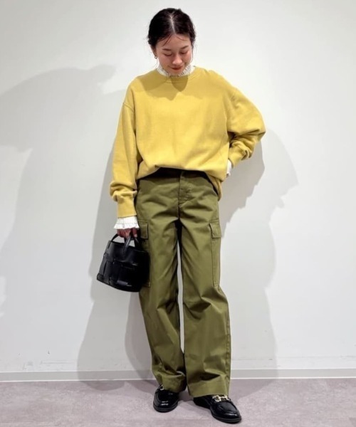 human woman（ヒューマンウーマン） ワイドパンツ パンツ オーガニック