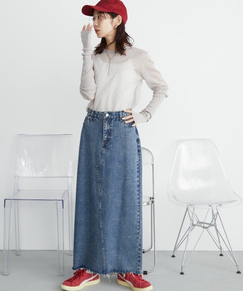 「Auntie Rosa Holiday」 長袖ニット FREE グレー レディース_画像5