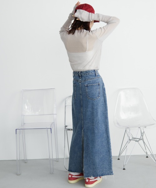 「Auntie Rosa Holiday」 長袖ニット FREE グレー レディース_画像8