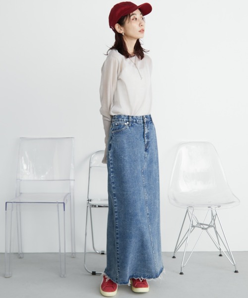 「Auntie Rosa Holiday」 長袖ニット FREE グレー レディース_画像9