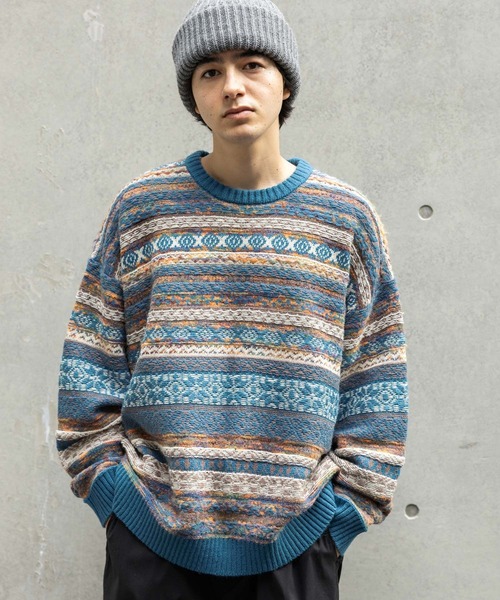 niko and…（ニコアンド） セーター ニット フェアアイルニットプル