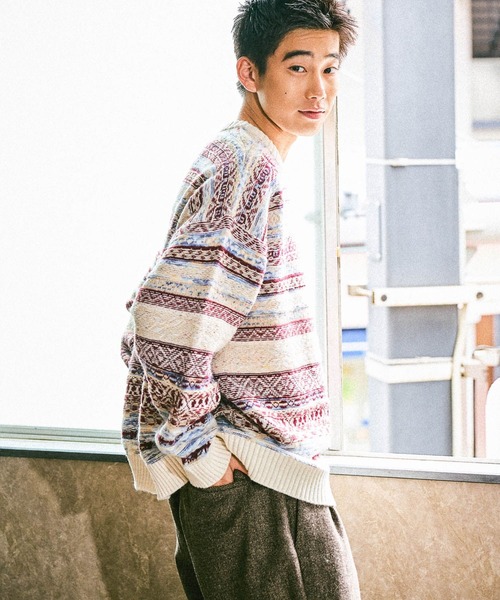 niko and…（ニコアンド） セーター ニット フェアアイルニットプル