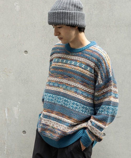 niko and…（ニコアンド） セーター ニット フェアアイルニットプル