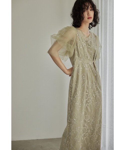 「niana」 「LE'RURE」半袖ワンピース S ブラック レディース_画像3