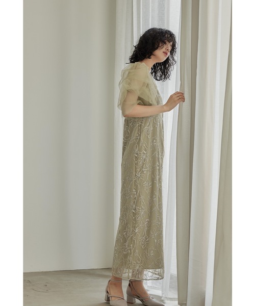 「niana」 「LE'RURE」半袖ワンピース S ブラック レディース_画像5