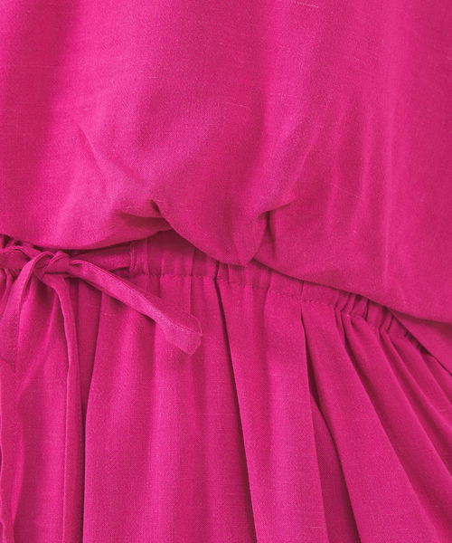 「abahouse mavie」 半袖ワンピース フリー ブルー レディース_画像7