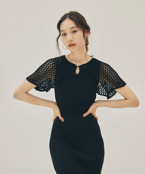 「RANDEBOO」 ノースリーブワンピース FREE ブルー レディース_画像3